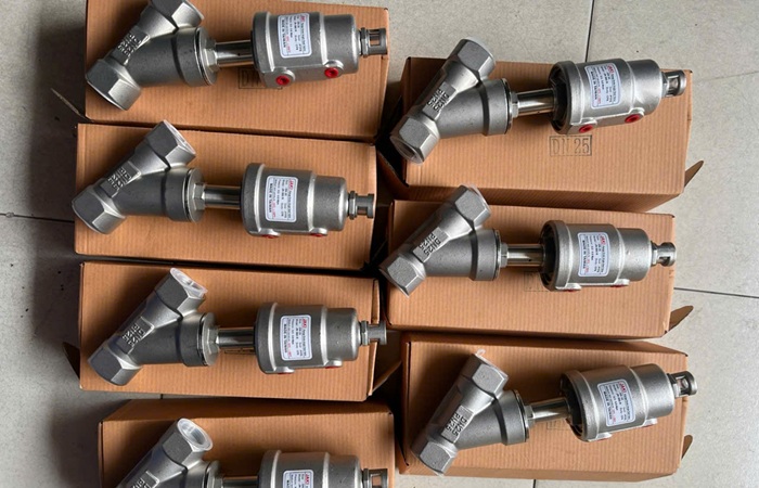 Van y xiên khí nén inox