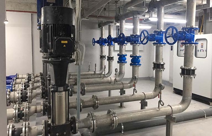 Ứng dụng khớp nối mềm inox mặt bích