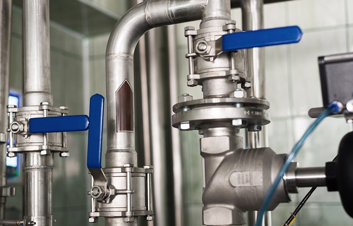 ứng dụng ban bi ba thân ren inox 